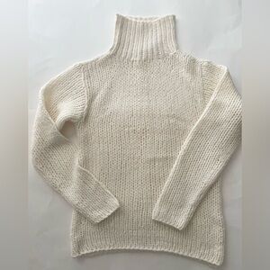Moda International Cream Turtleneck Sweater